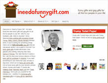 Tablet Screenshot of ineedafunnygift.com